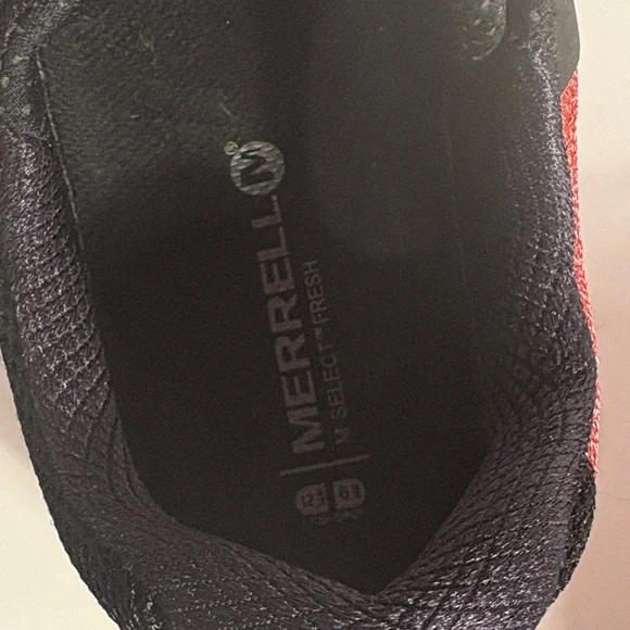 Merrell Men's Black and Red Trail Running Shoes - Picture 14 of 14